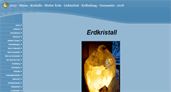 Desktop Screenshot of erdkristall2007.de